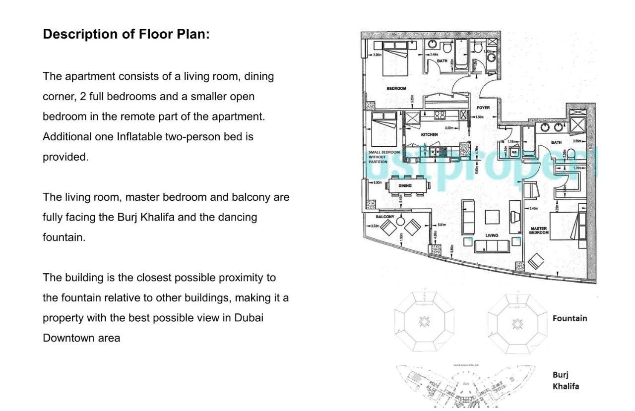 دبي Elite Royal Apartment - Full Burj Khalifa & Fountain View - 2 Bedrooms And 1 Open Bedroom Without Partition المظهر الخارجي الصورة